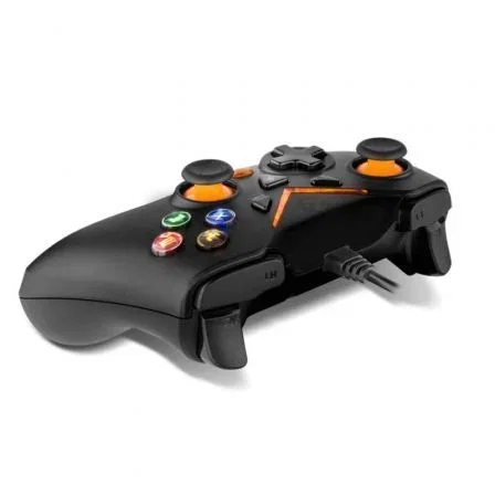 Krom Gamepad Key NXKROMKEY Negro USB Analógico/Digital con Motores de Vibración Duales y Botones Retroiluminados Krom Gamepad Key NXKROMKEY Negro USB Analógico/Digital con Motores de Vibración Duales y Botones Retroiluminados